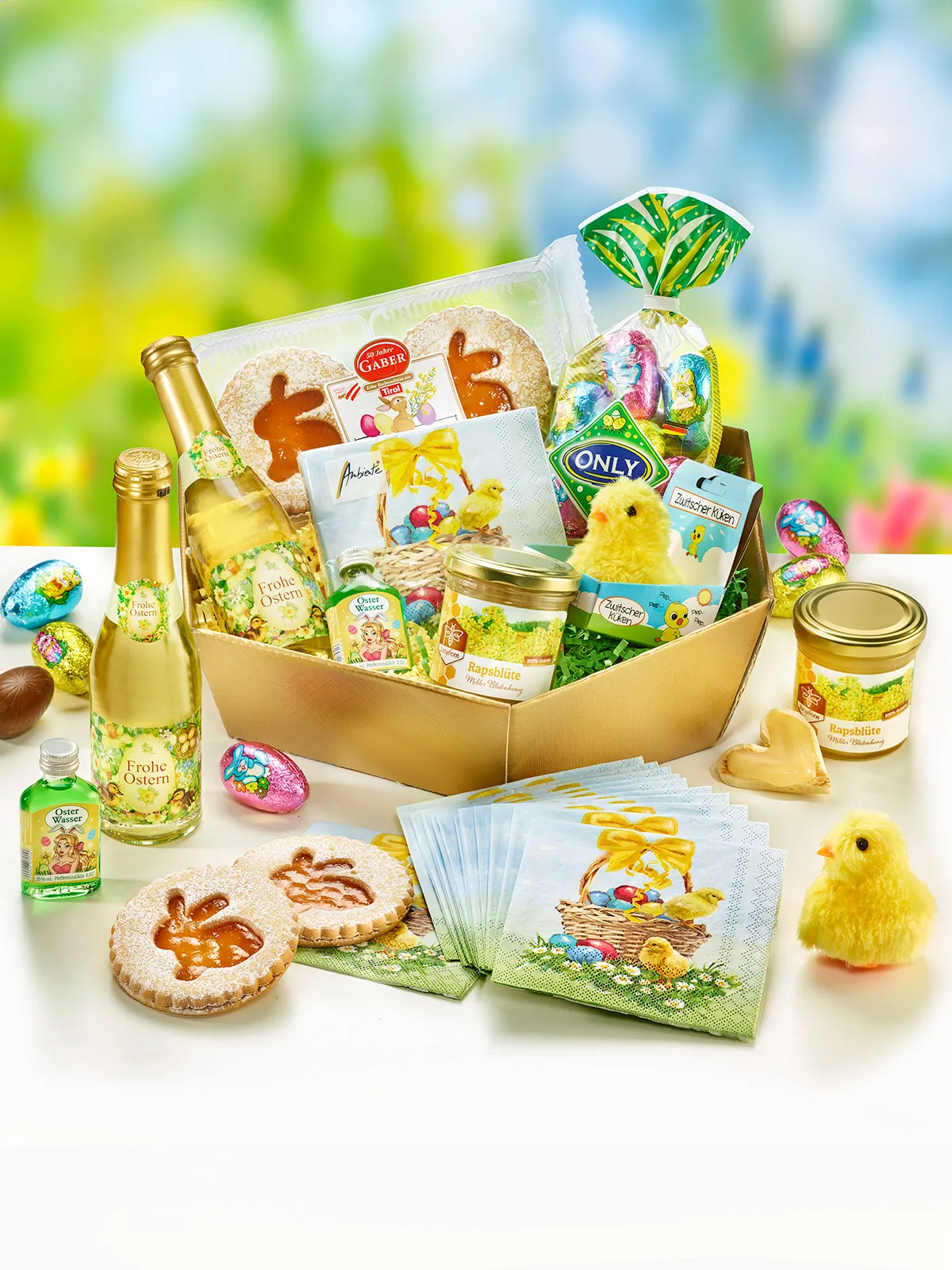 Präsent „Goldige Ostergrüße“