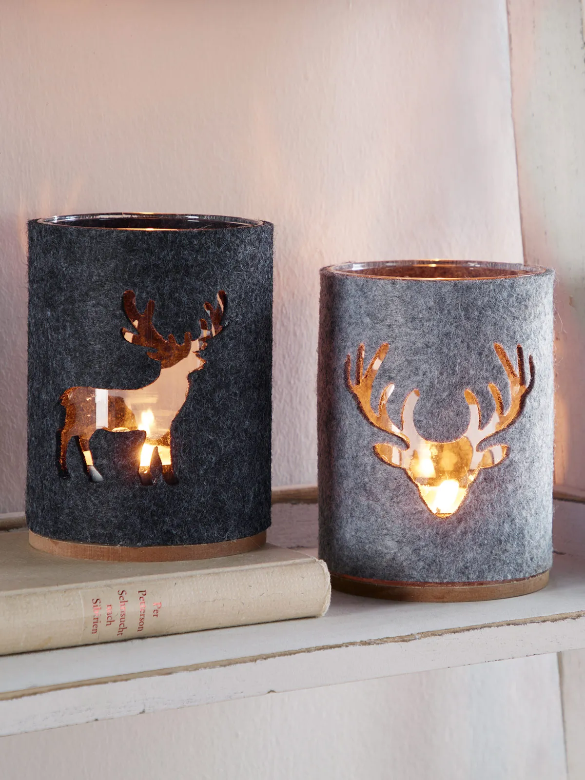 Windlichtduo „Hirsch“