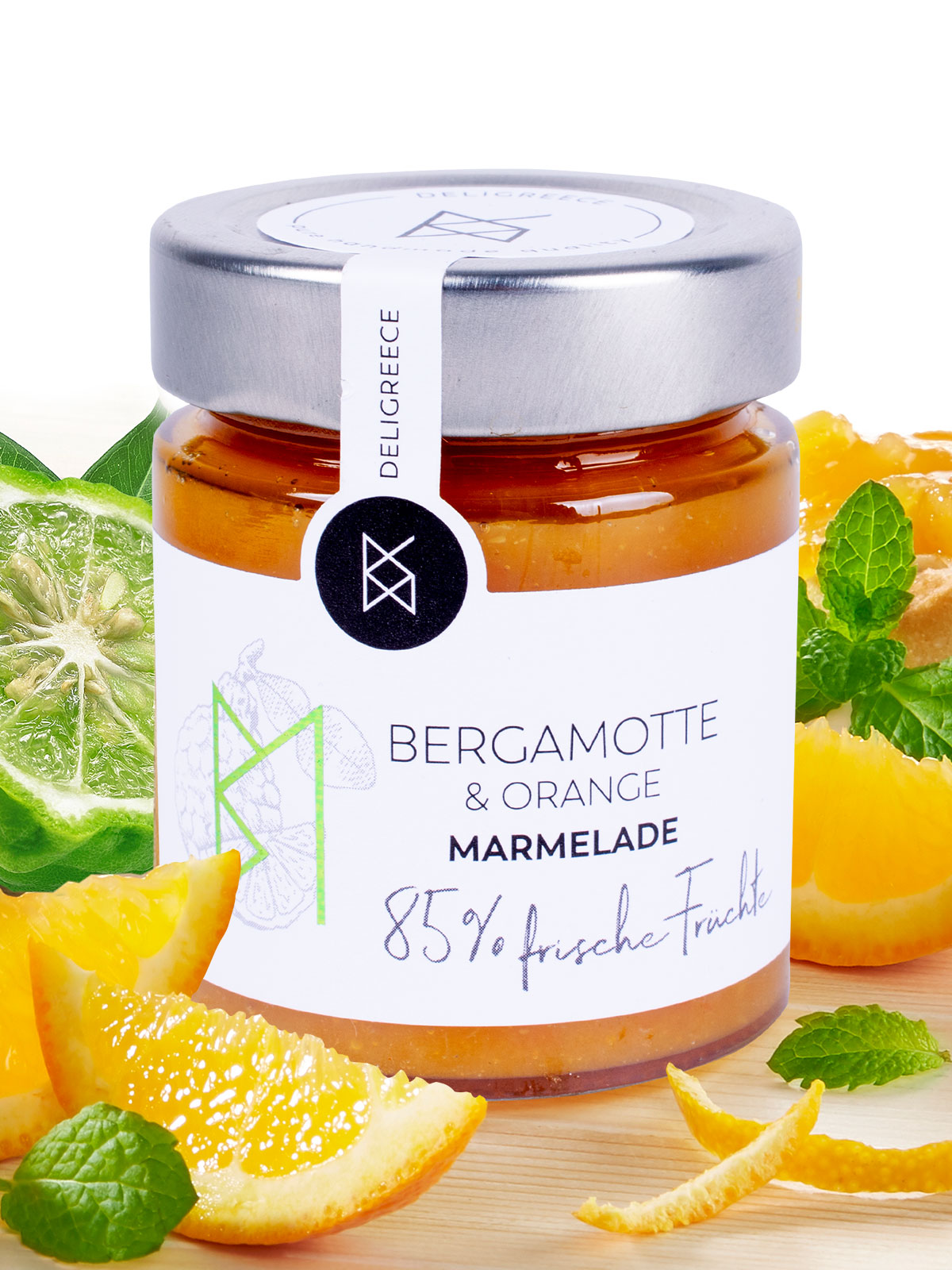 Bergamotte & Orangen-Marmelade, 85%