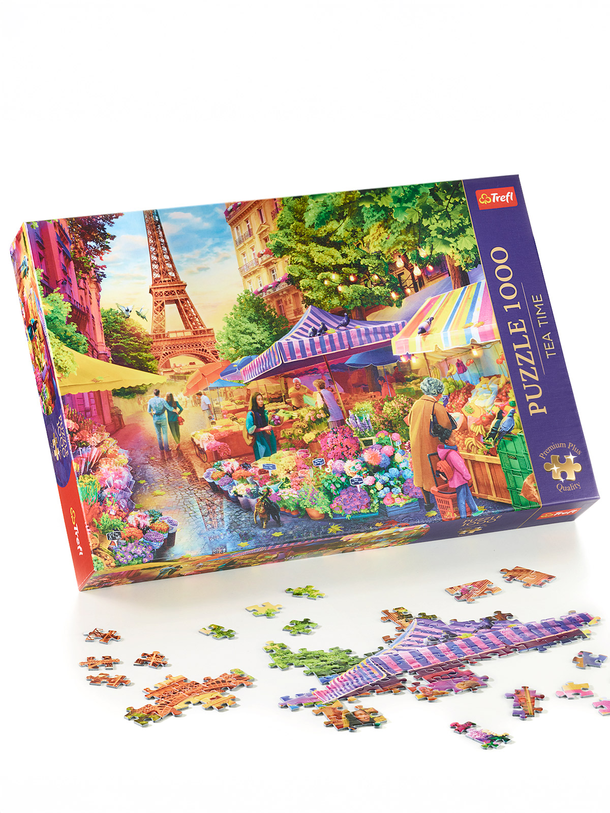 Puzzle „Blumenmarkt in Paris“