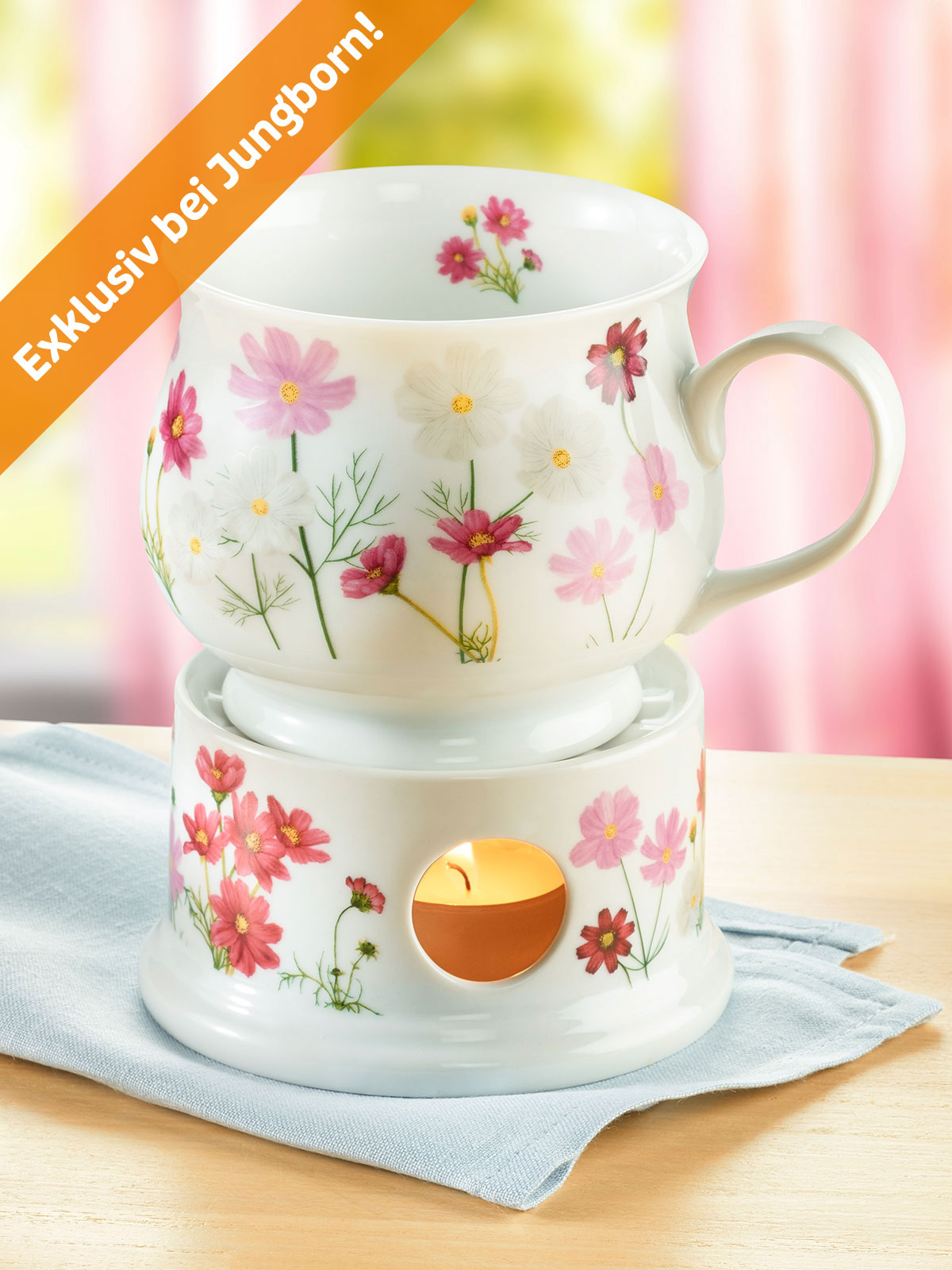 Stövchen & Becher „Cosmea“