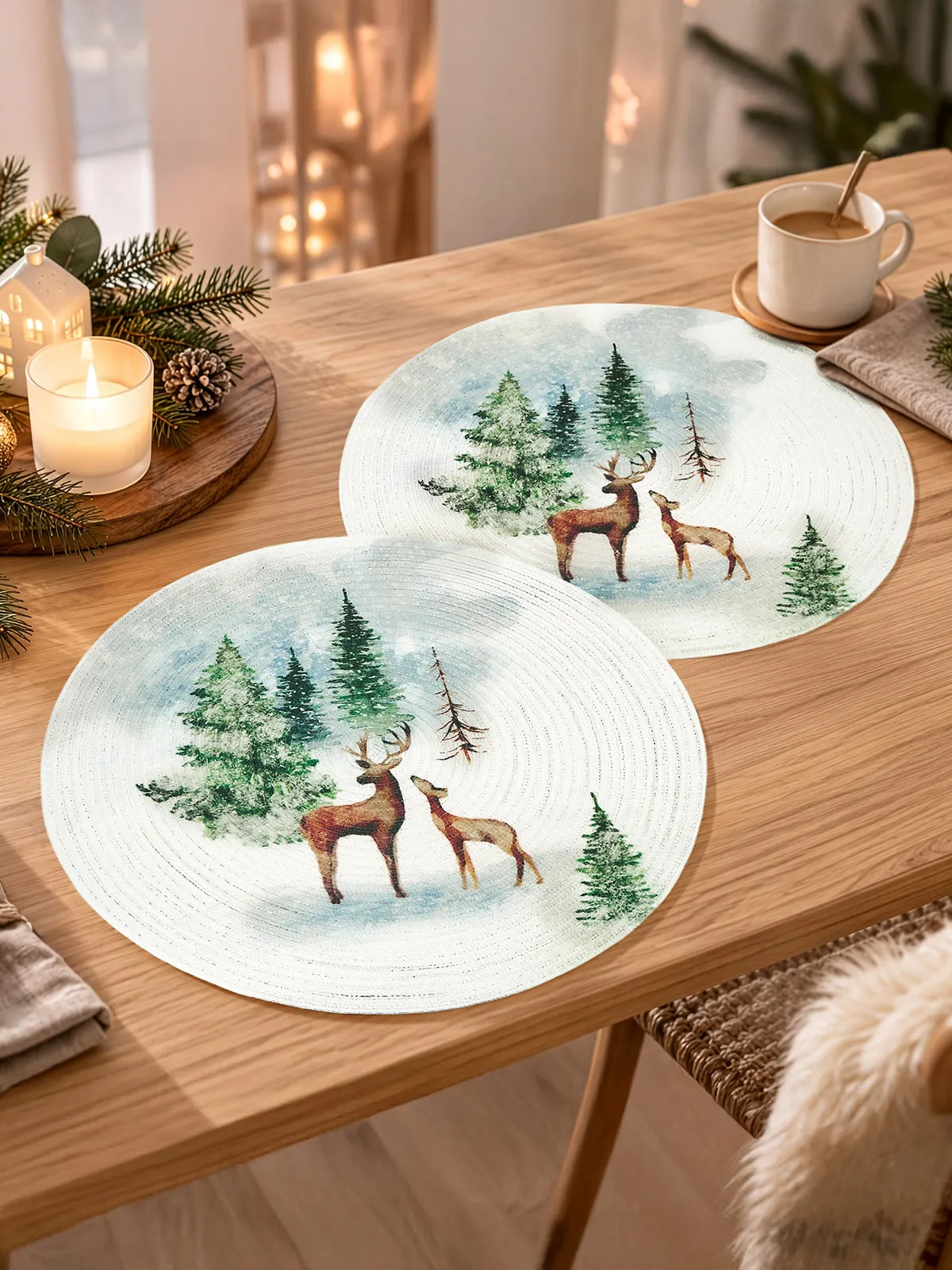 Platzset-Duo „Winterwald“