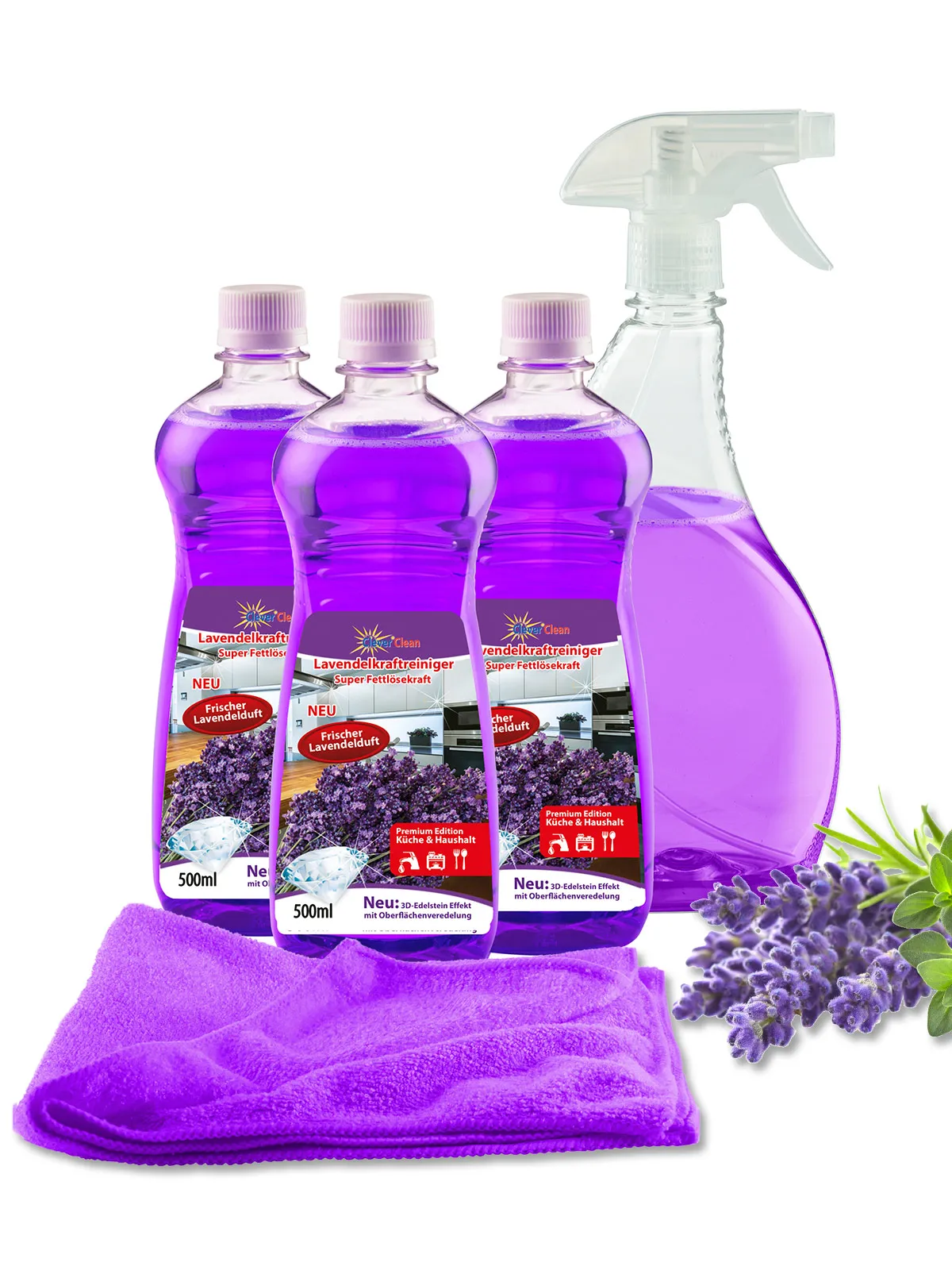 Lavendel-Kraftreiniger, 5-tlg.