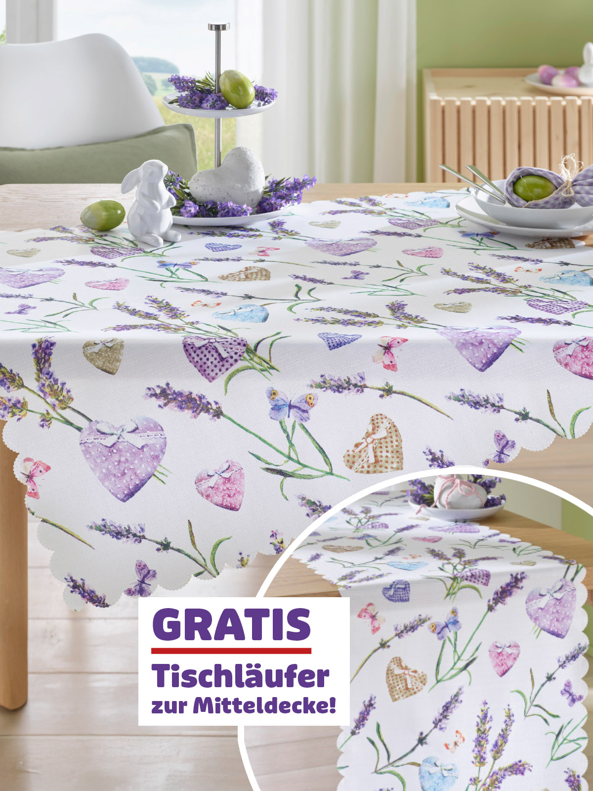 Jubiläums-Set „Lavendelherz“