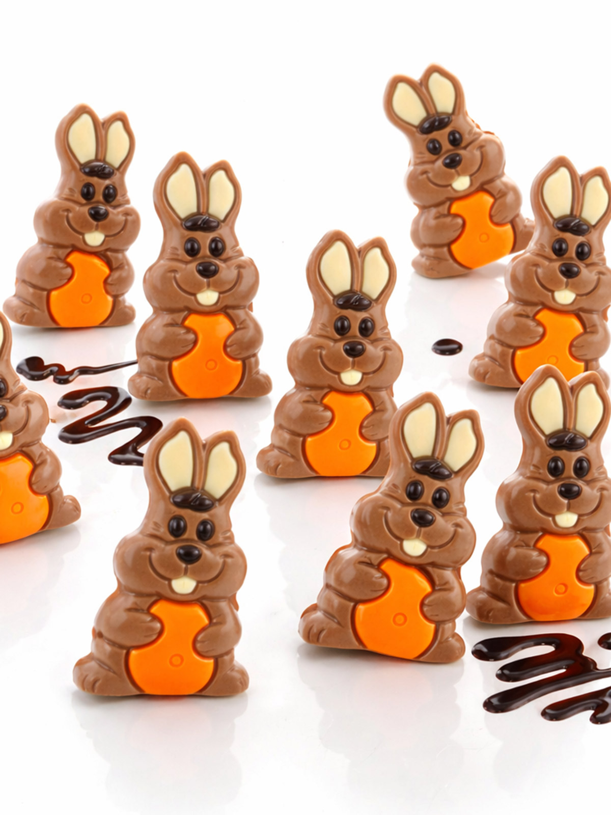 Vollmilch-Schoko-Reliefhasen
