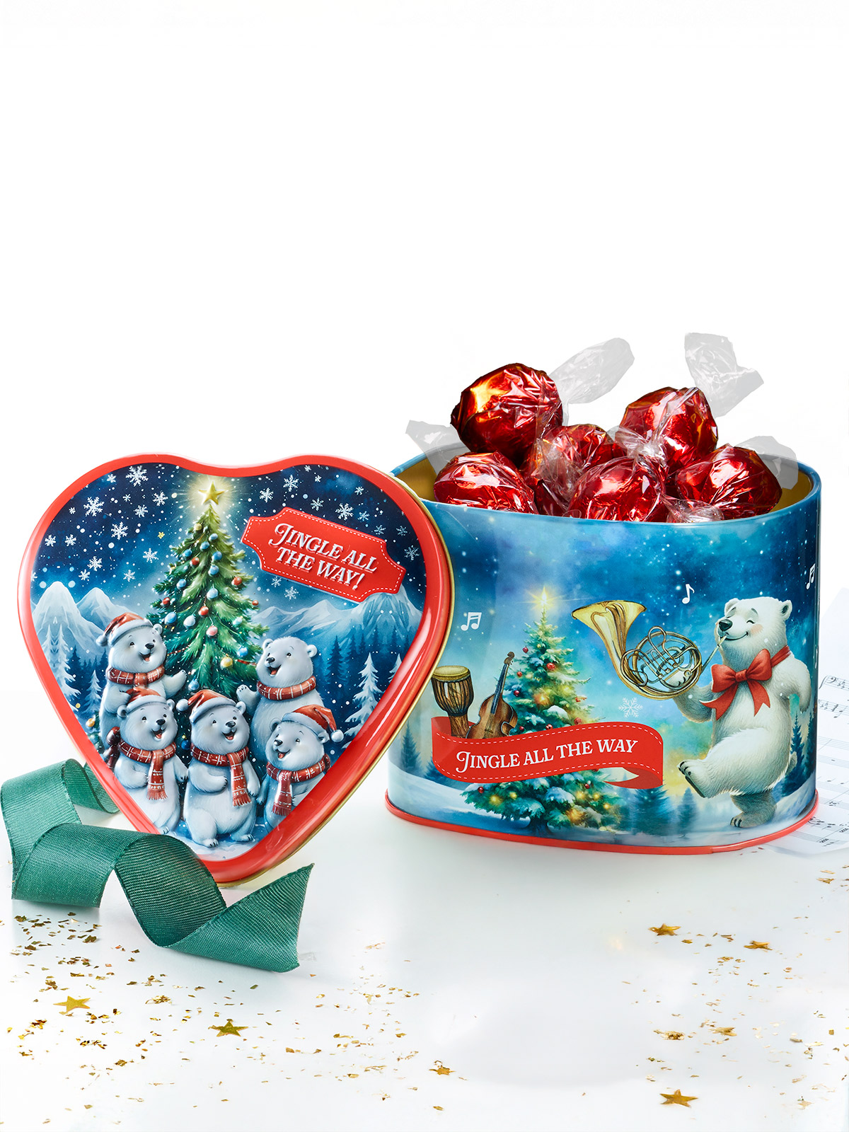 Süße Spieldose „Singende Eisbären“