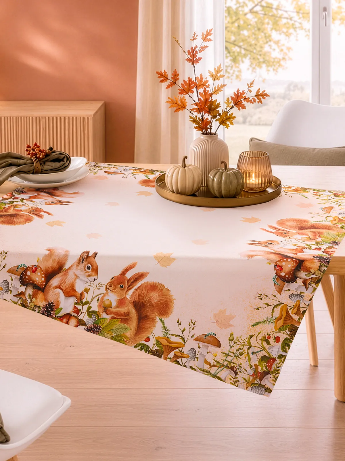 Tischwäsche-Serie „Herbstfreunde“
