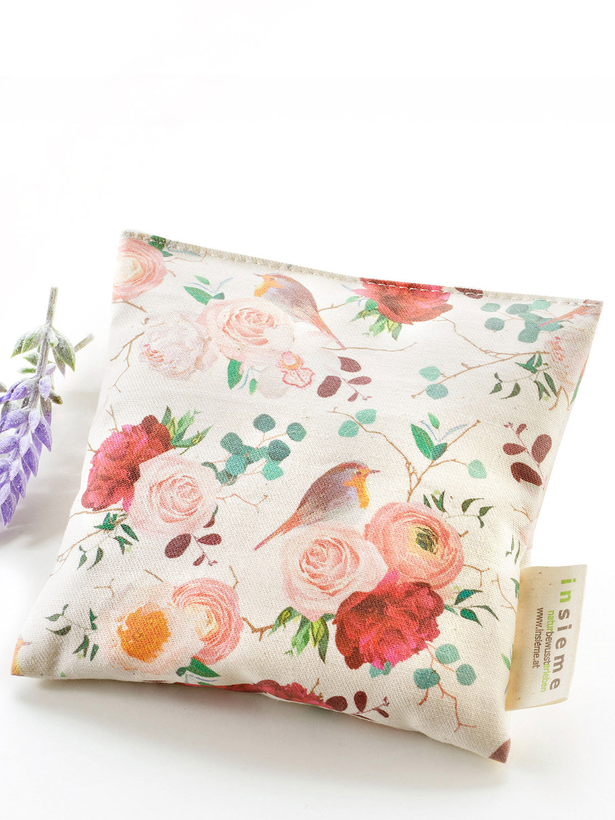 Lavendel-Duftkissen „Rosenliebe“