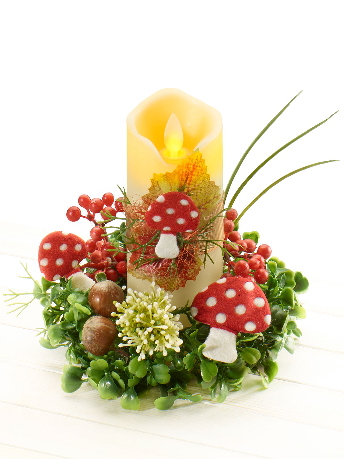 LED-Tischgesteck „Pilz“