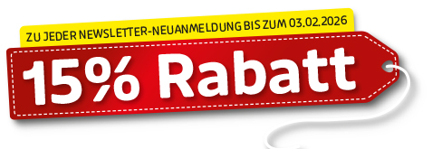 Newsletter-Anmeldung: 15 % Rabatt sichern