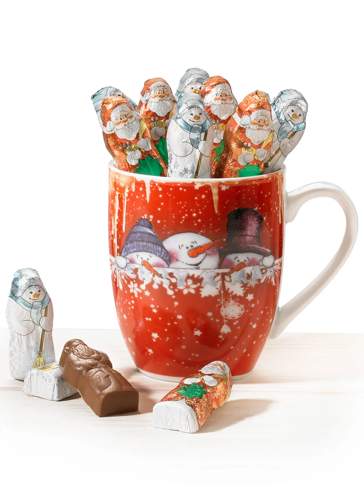 Lustige Schneemanntasse