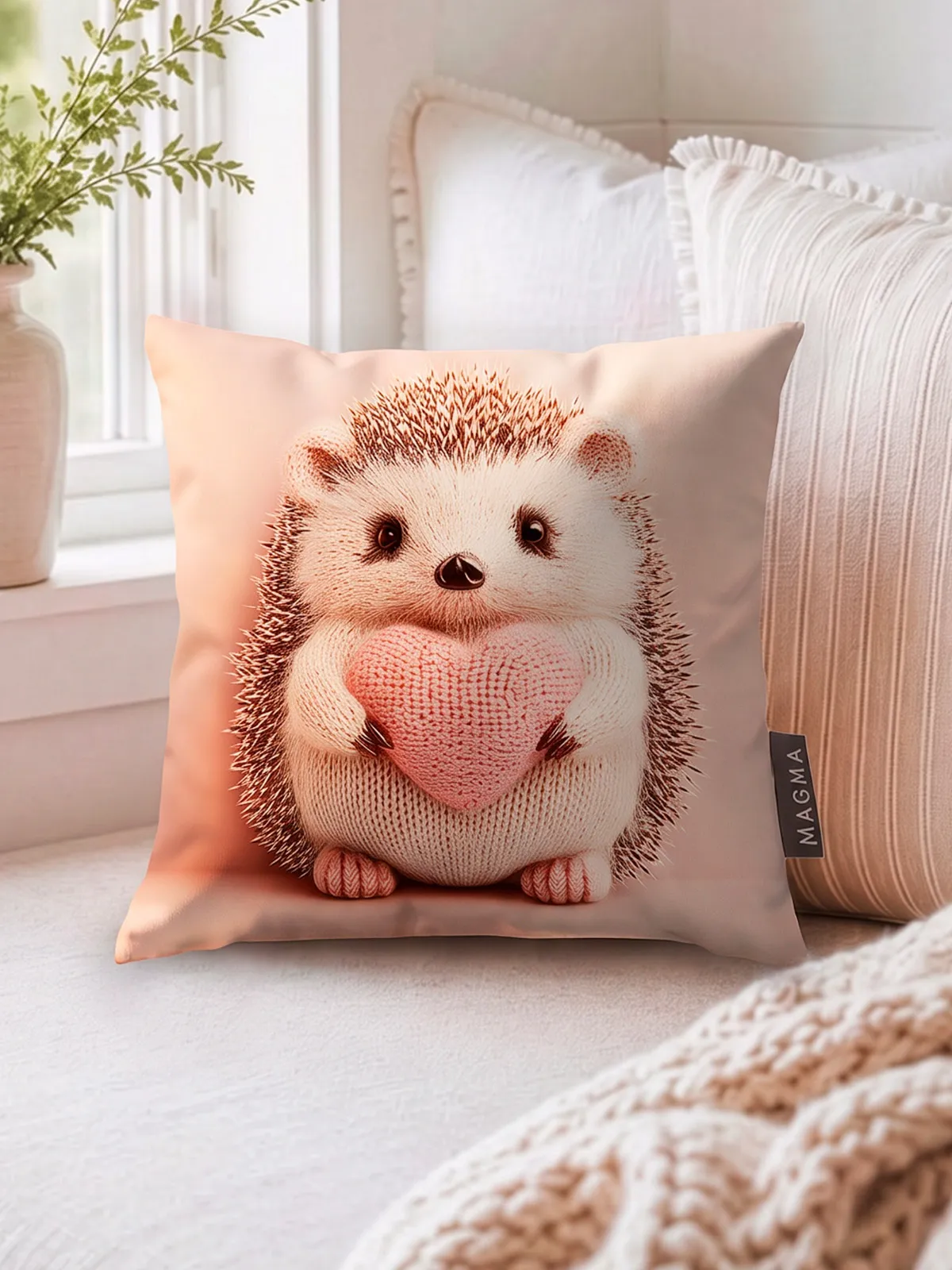 Dekokissen „Igel-Liebe“