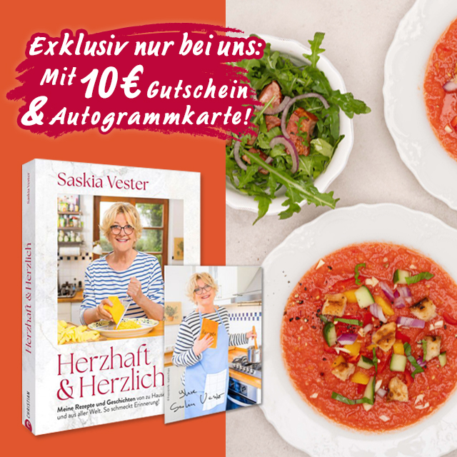 Kochbuch Herzhaft & Herzlich mit Rezepten von Saskia Vester
