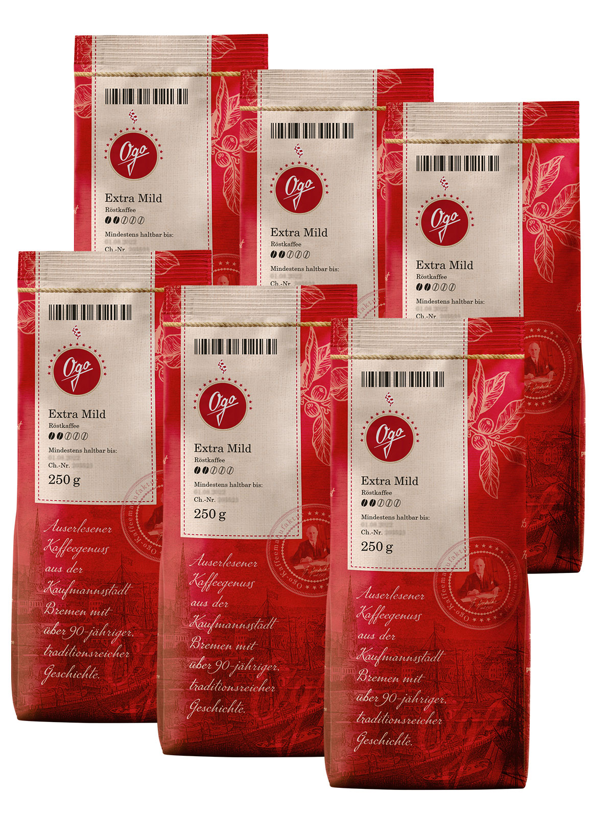 „6 für 5“ Extra Mild, gemahlen