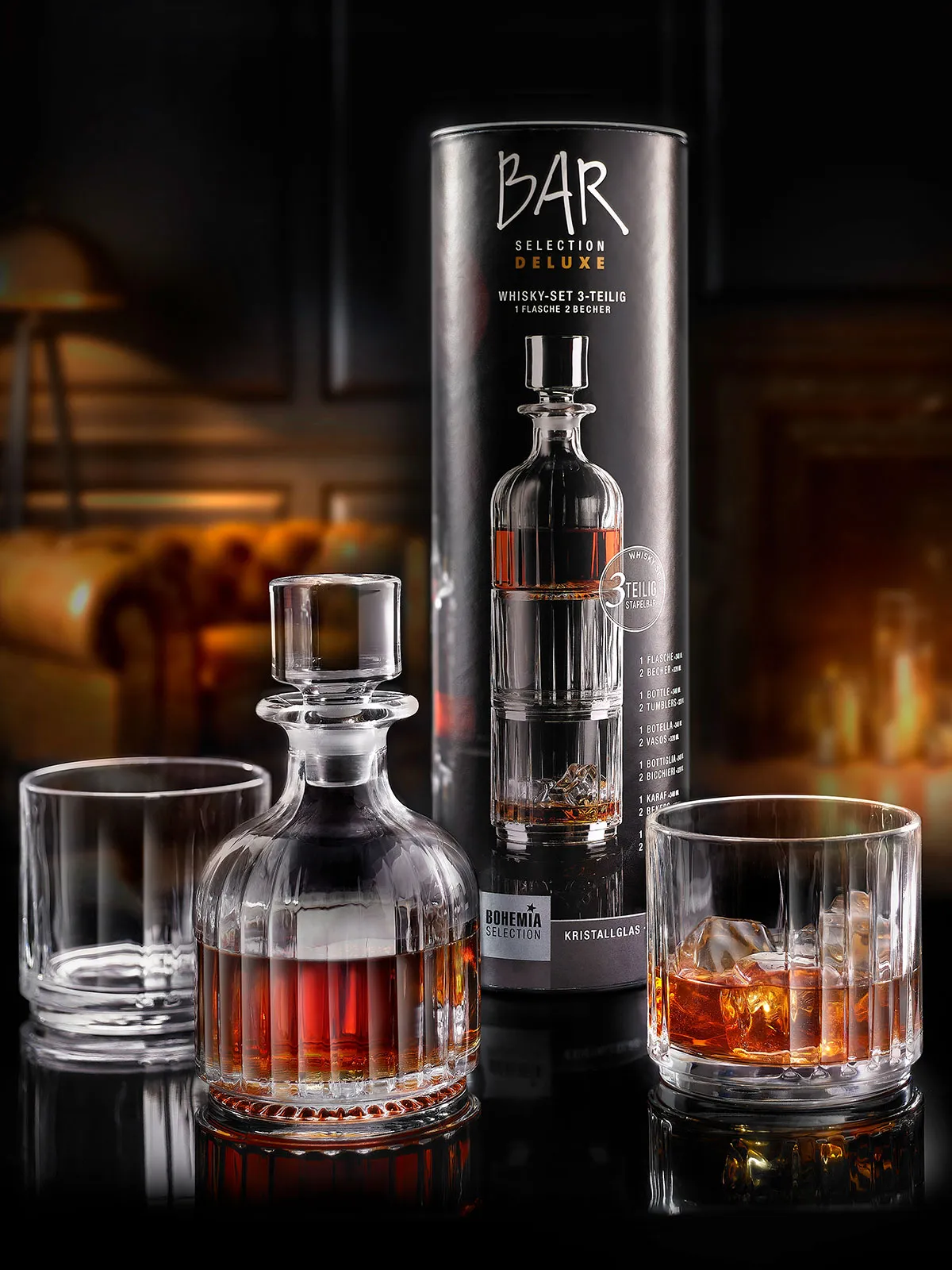 Whisky-Set, 3-tlg.