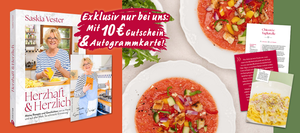 Kochbuch Herzhaft & Herzlich mit Rezepten von Saskia Vester