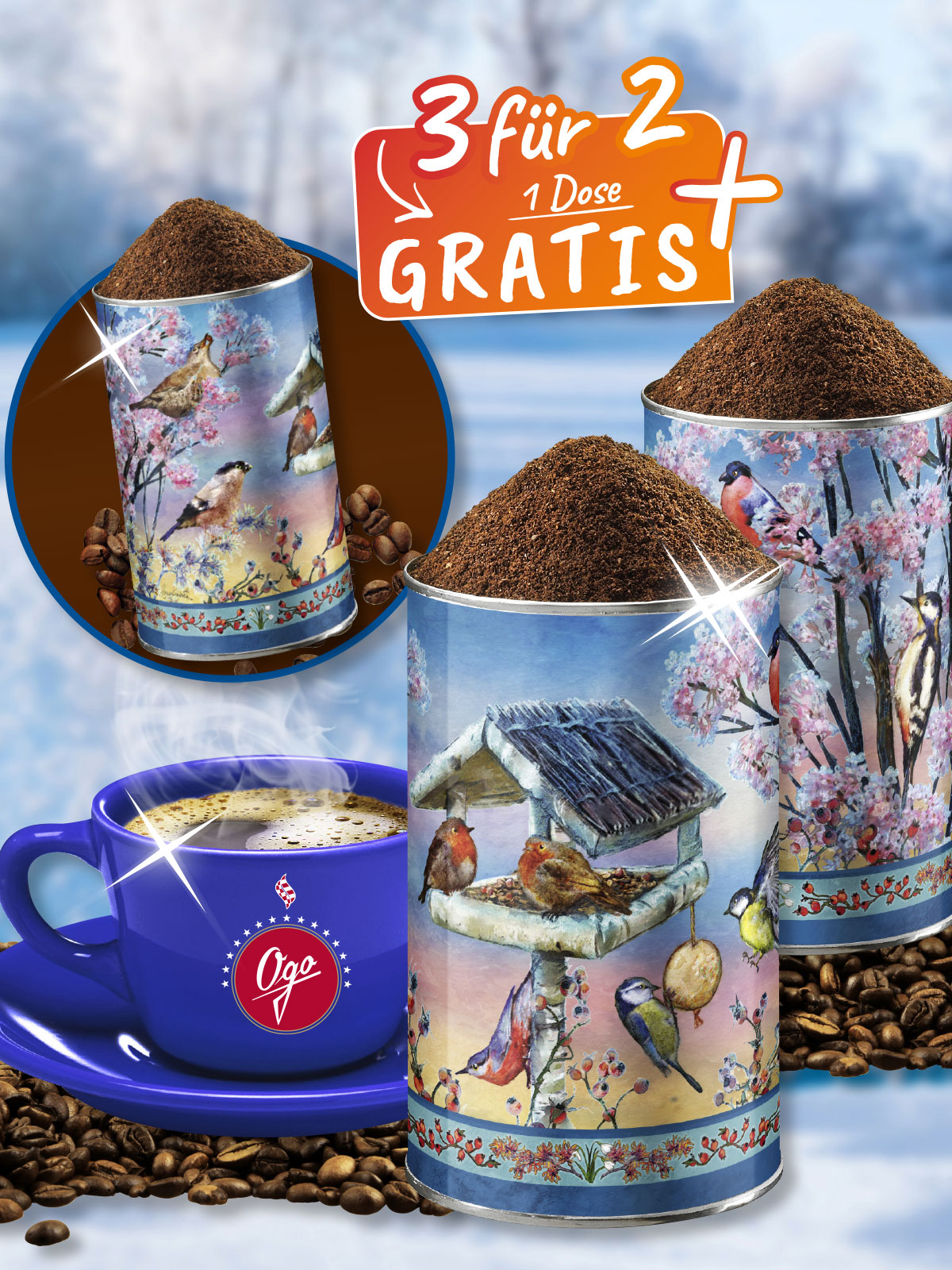 „3 für 2“ Wintervögel