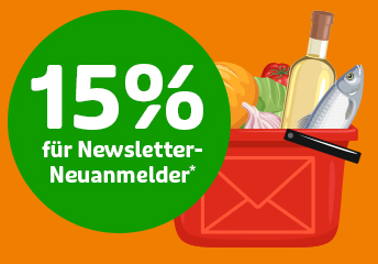 Newsletter Anmeldung 15% Rabatt