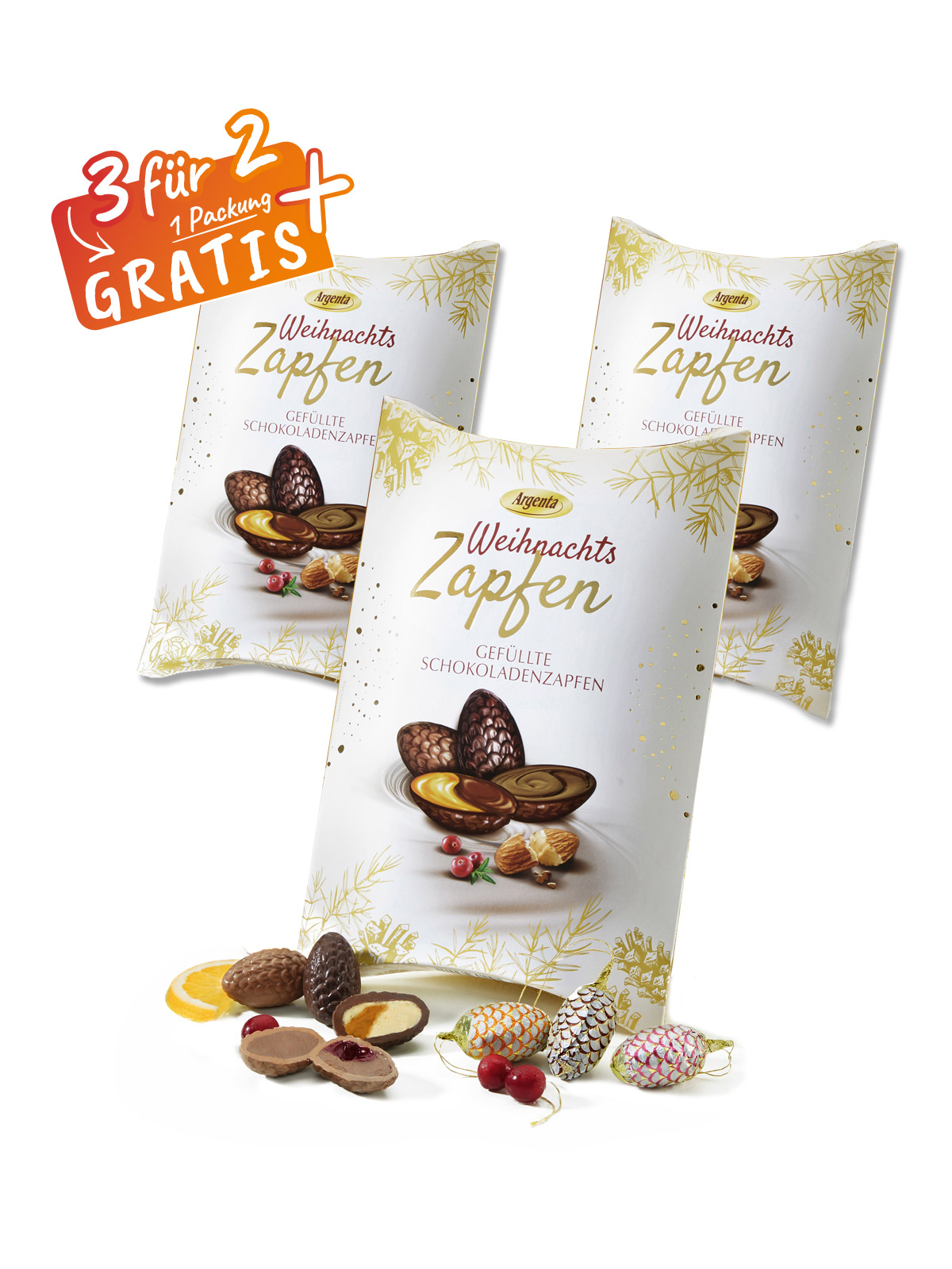 „3 für 2“ Weihnachtszapfen „3 für 2“ Weihnachtszapfen
