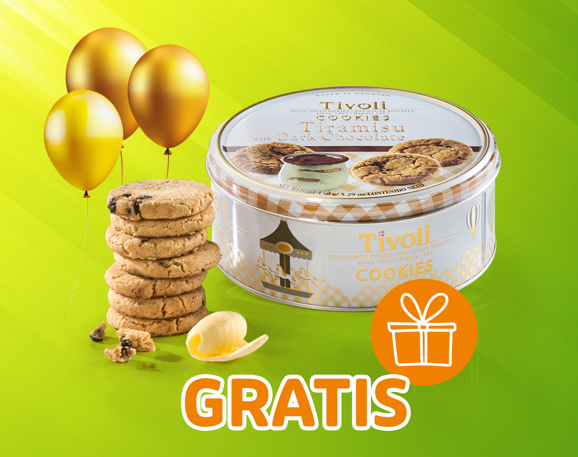 Tivoli Cookies Tiramisu mit dunkler Schokolade als Gratis-Zugabe