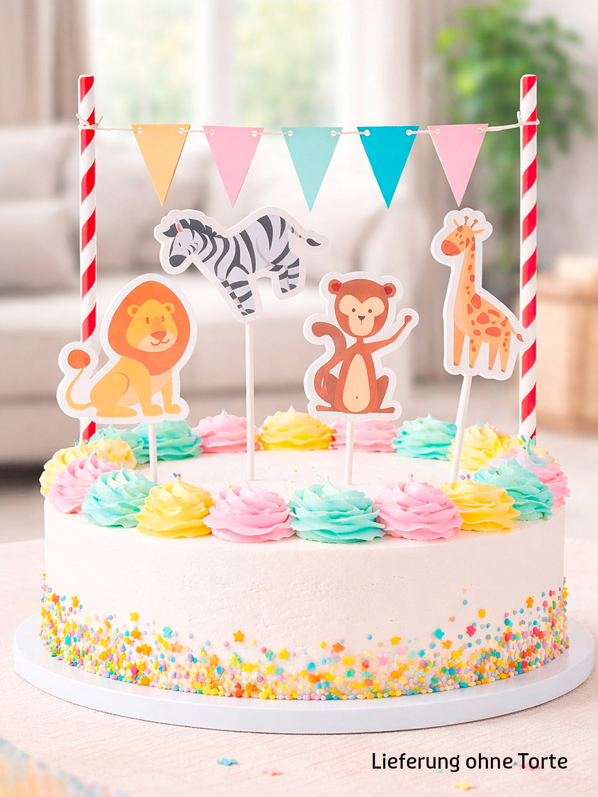 Lustige Tortenstecker „Dschungel“