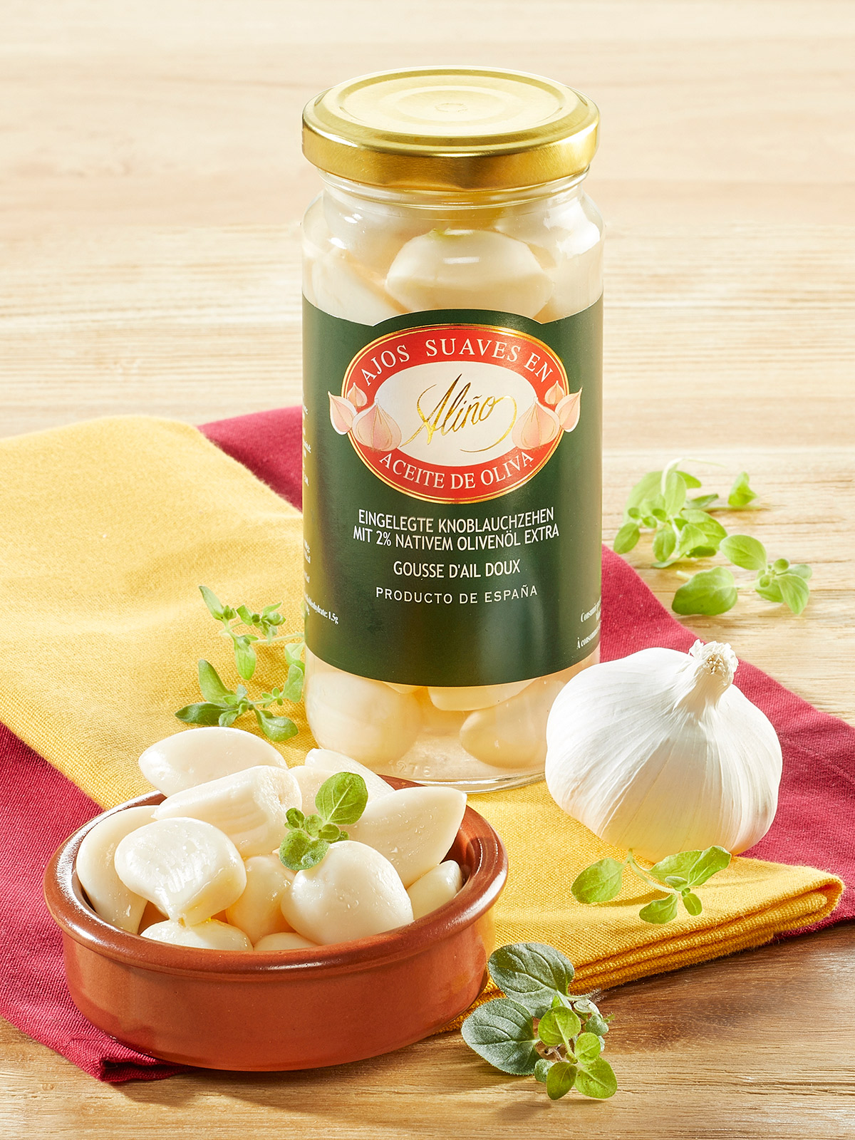 Eingelegter Knoblauch