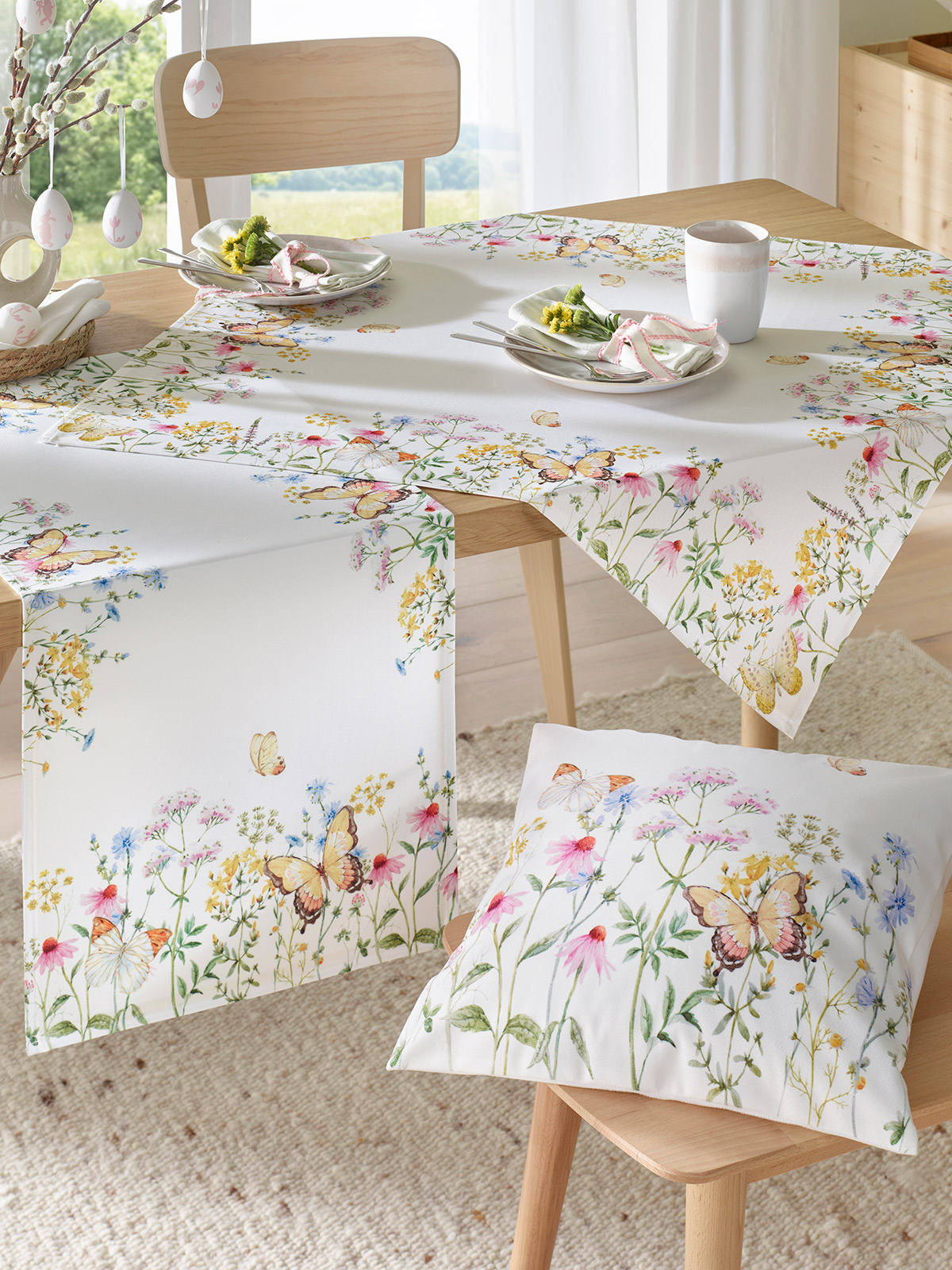Tischwäsche-Serie „Schmetterlingswiese“