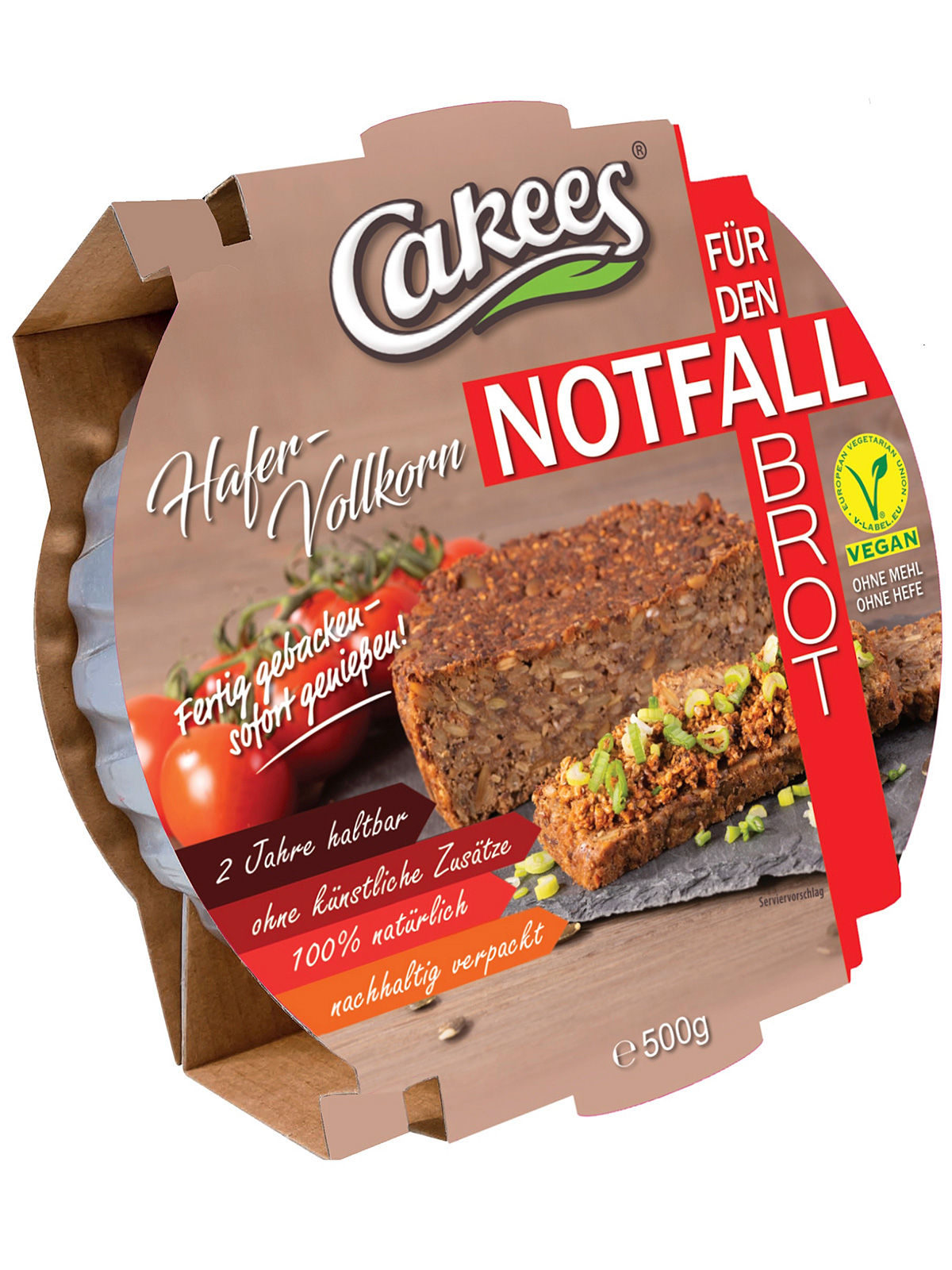 Notfall Hafer-Vollkorn-Brot