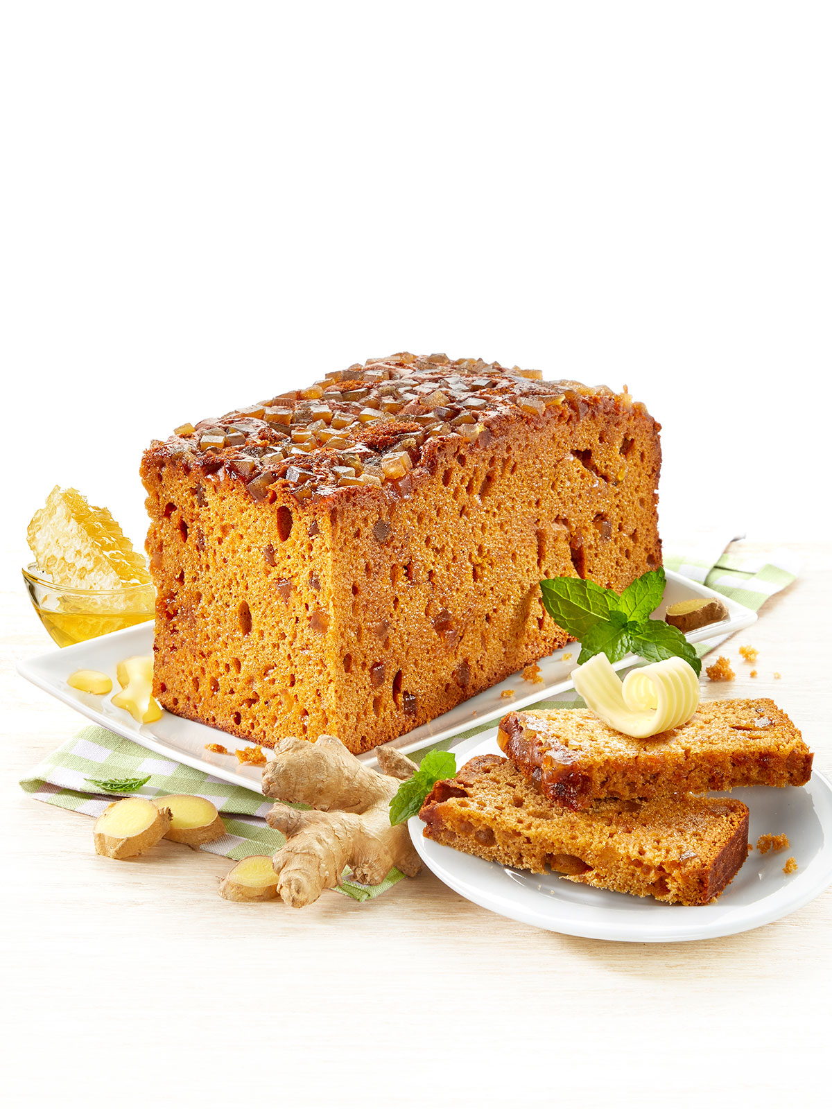 Honigkuchen mit Ingwer