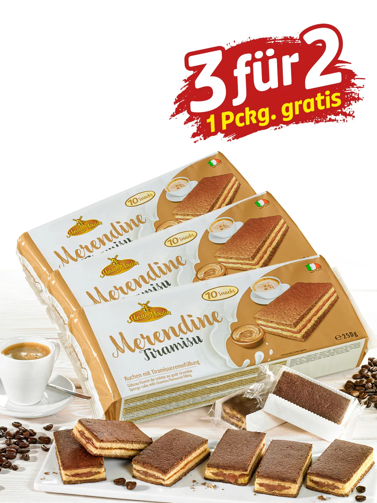 „3 für 2“ Tiramisu-Schnitten 