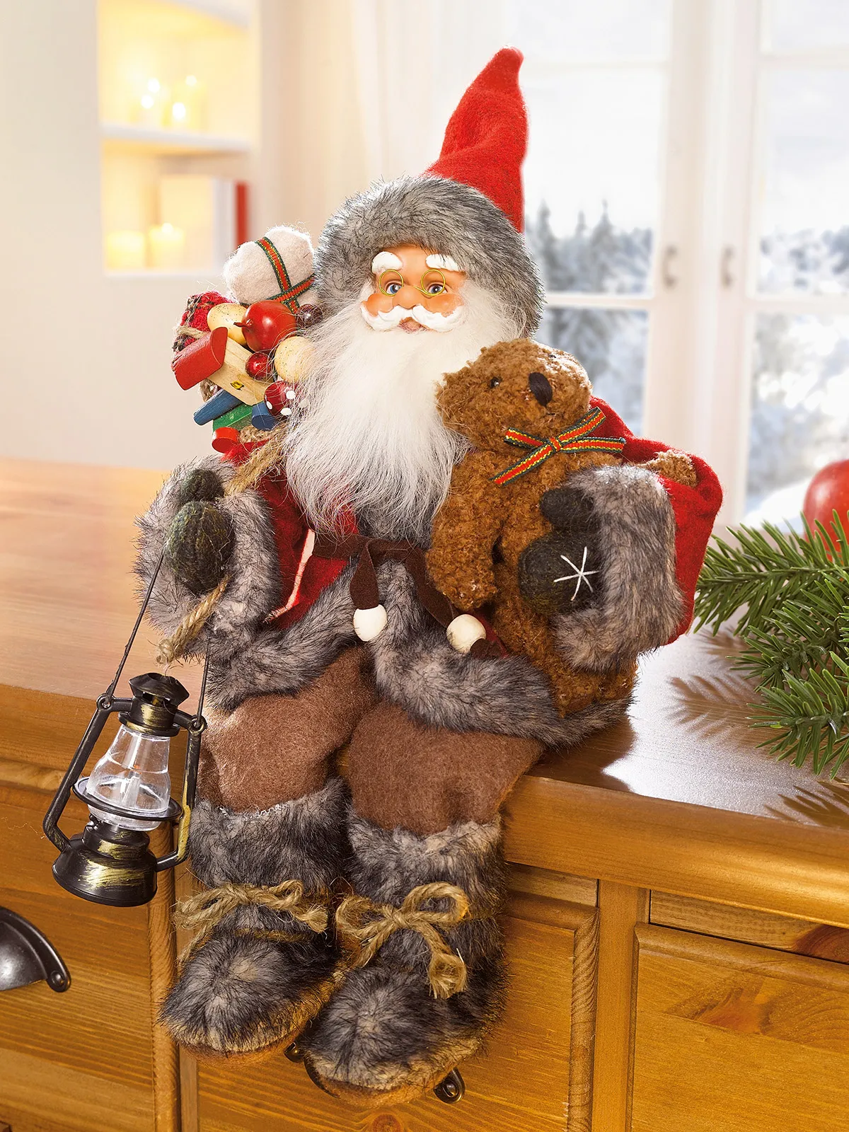 Sitzender Santa