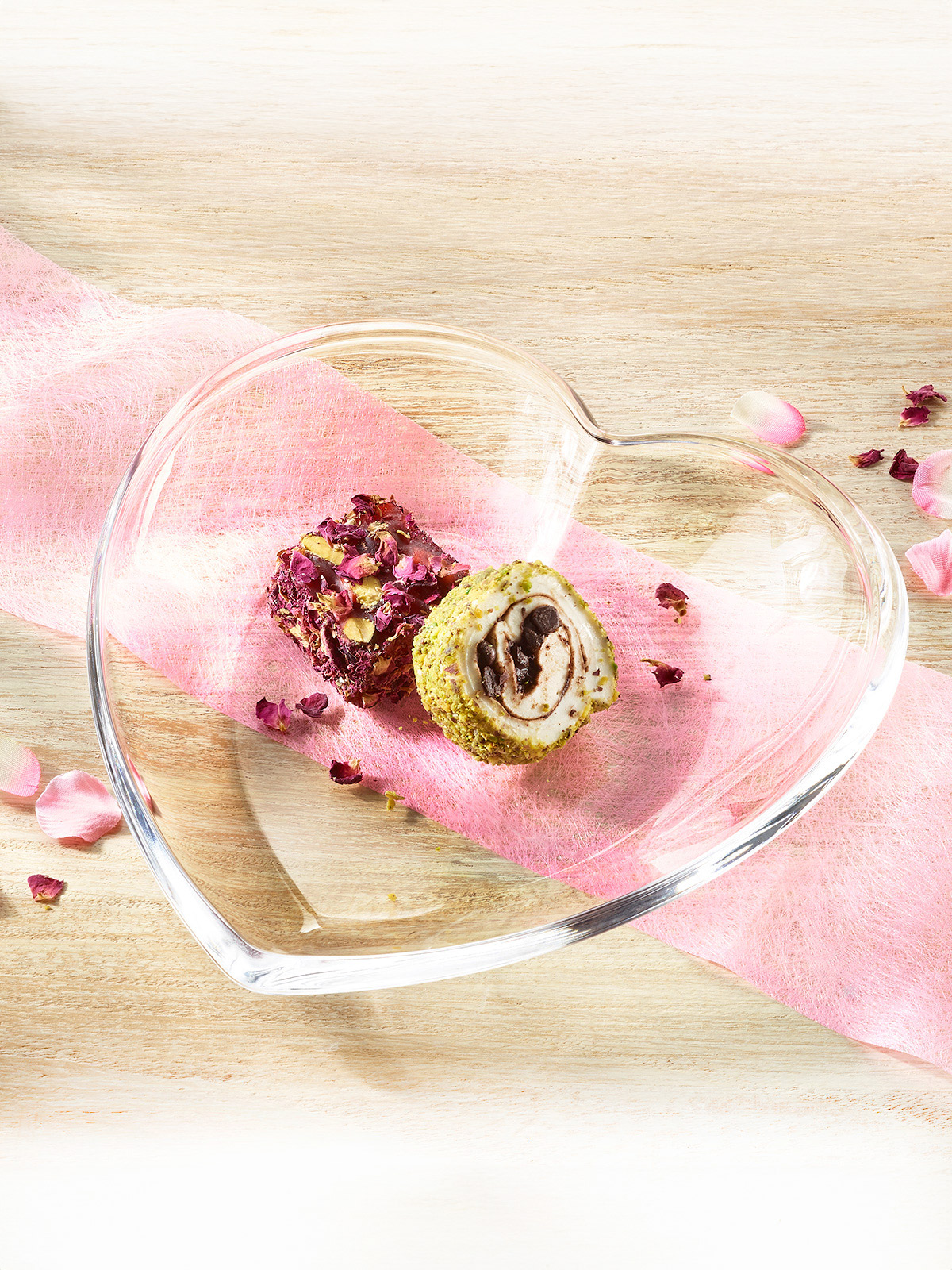 Herzschale aus Glas