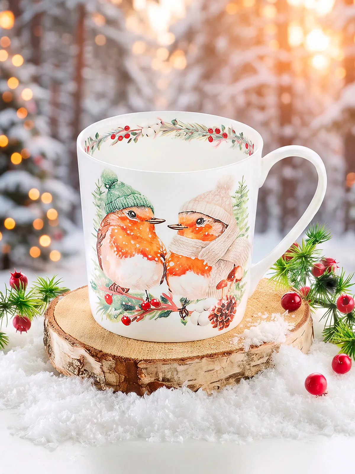 Becher „Rotkehlchen-Liebe“