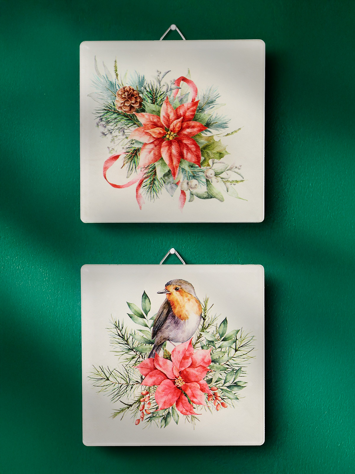Wandbilder-Duo „Weihnachtsstern“