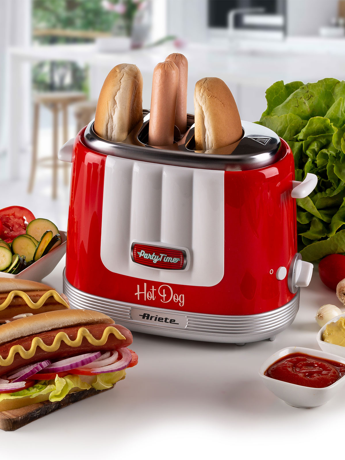 „2 in 1“ Hotdog-Zubereiter