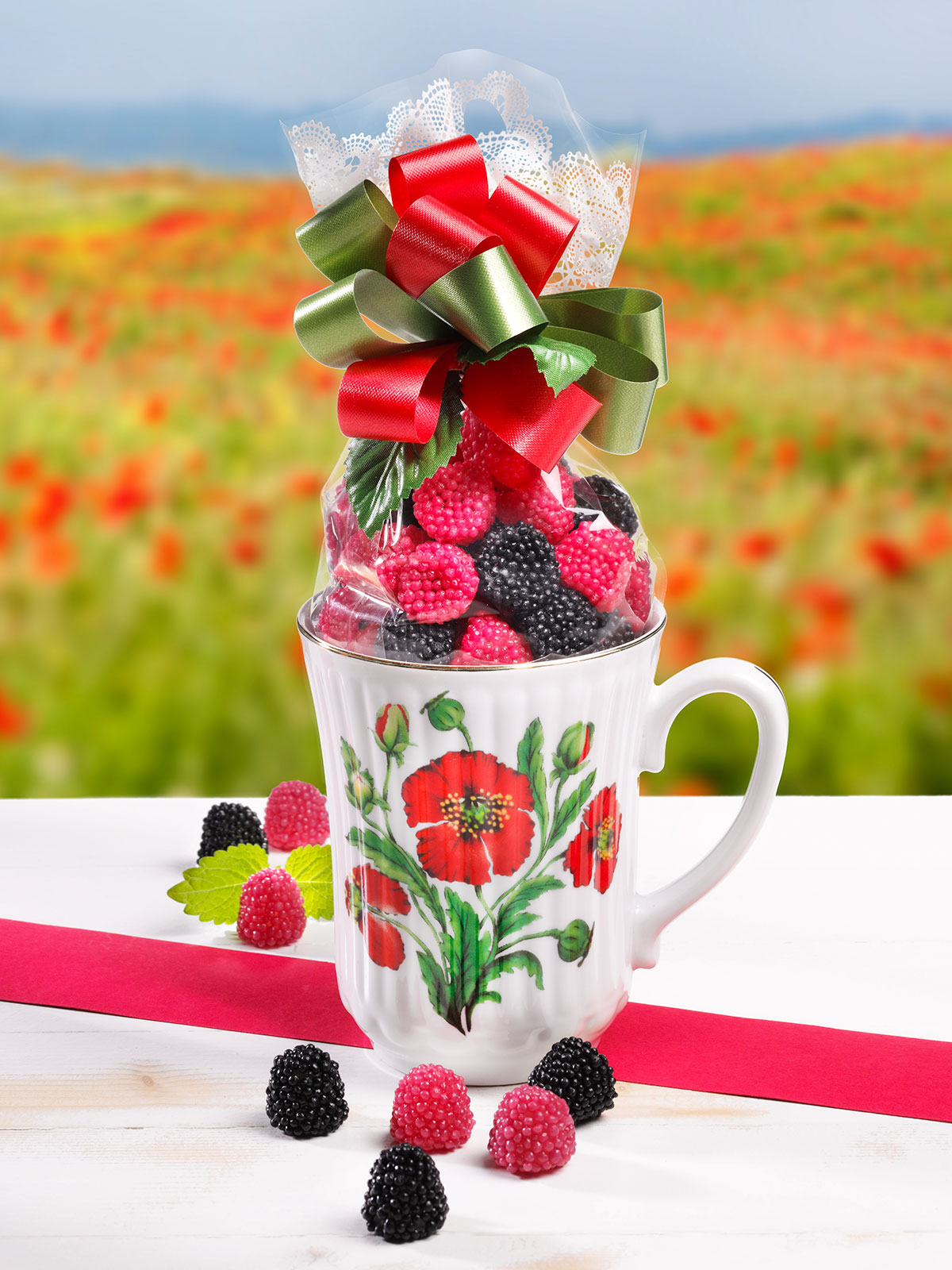 Süßer Becher „Mohnblume“