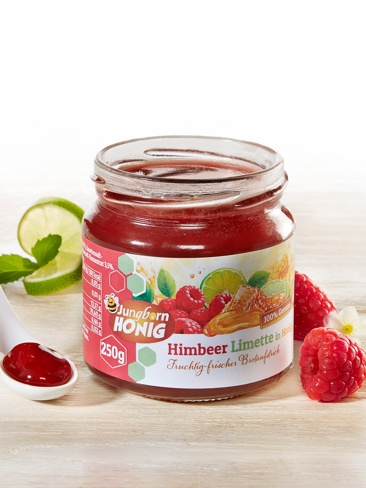 Himbeer & Limette in Honig