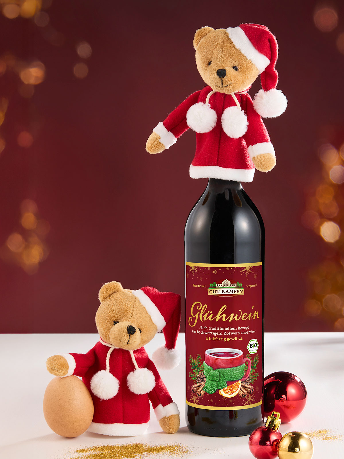 Eierwärmer-Duo „Weihnachtsbär“ Eierwärmer-Duo „Weihnachtsbär“