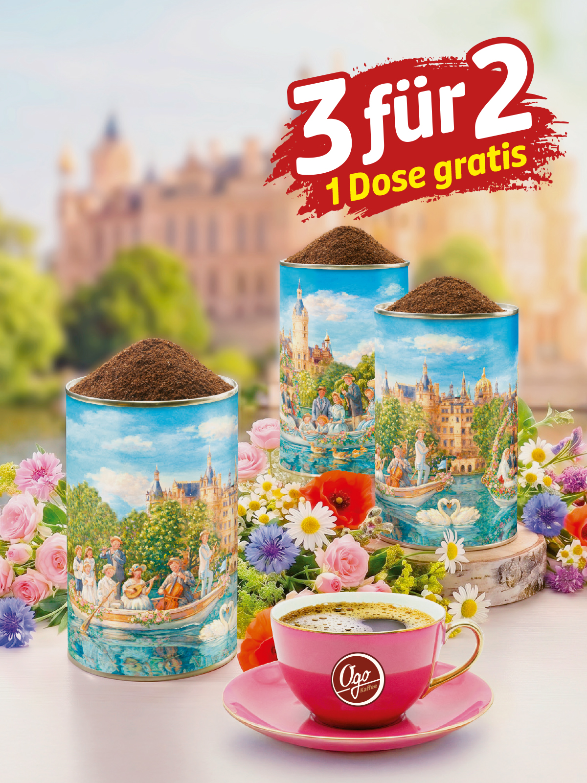 „3 für 2“ Festkaffee „Schlosshochzeit“