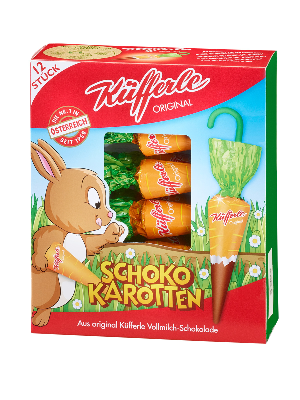 Schoko-Karotten am Stiel