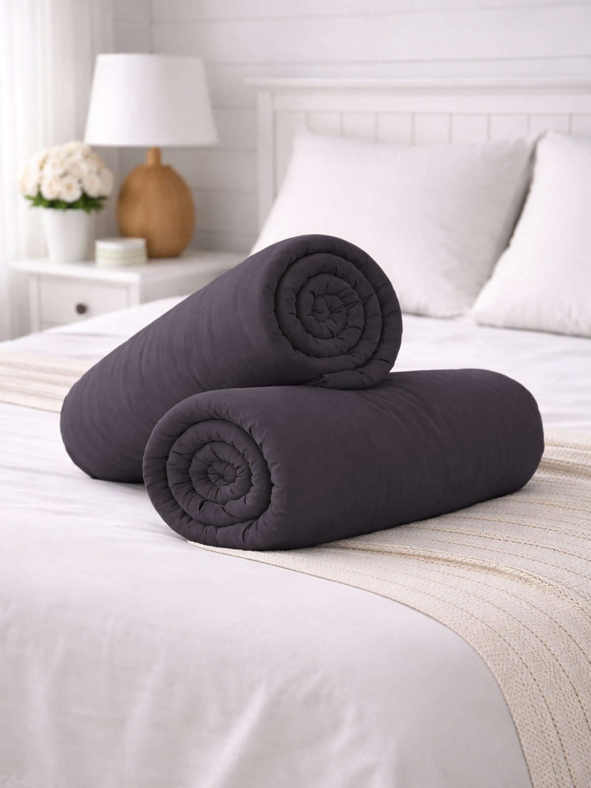 Spannbettlaken „Leni“, Anthrazit