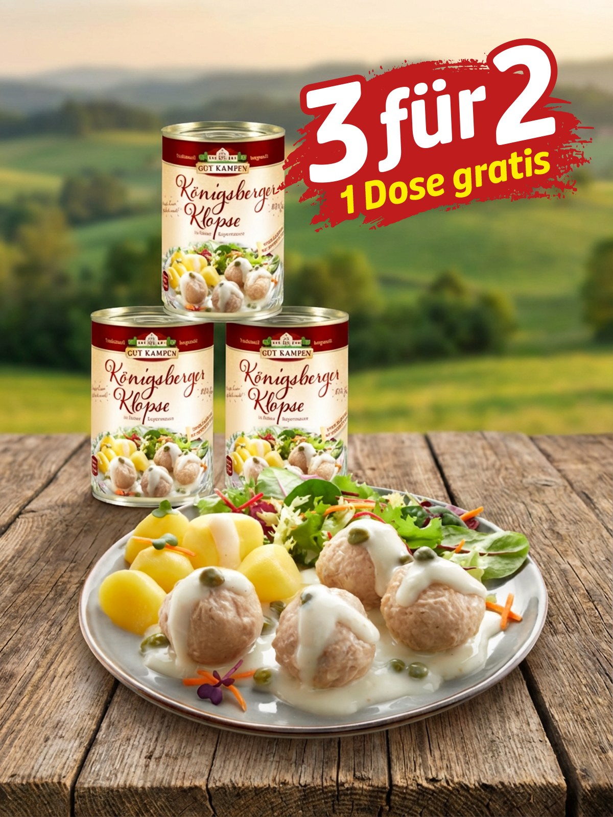 „3 für 2“ Königsberger Klopse