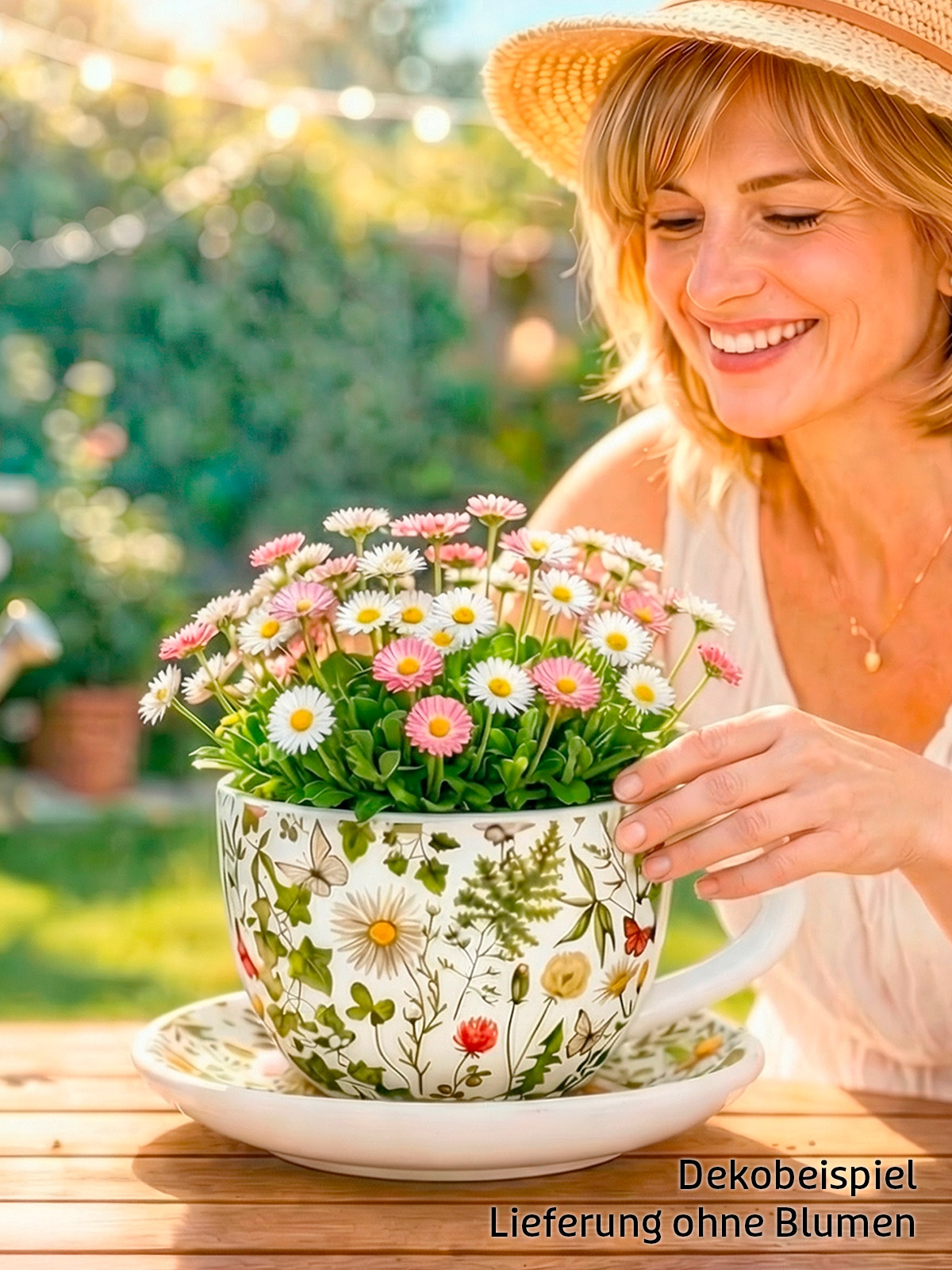 Pflanztasse „Blütenglück“