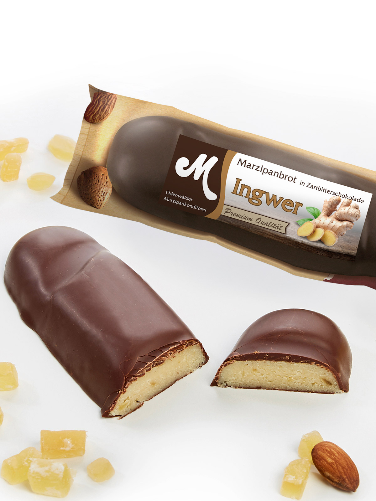 Ingwer-Marzipan-Brot