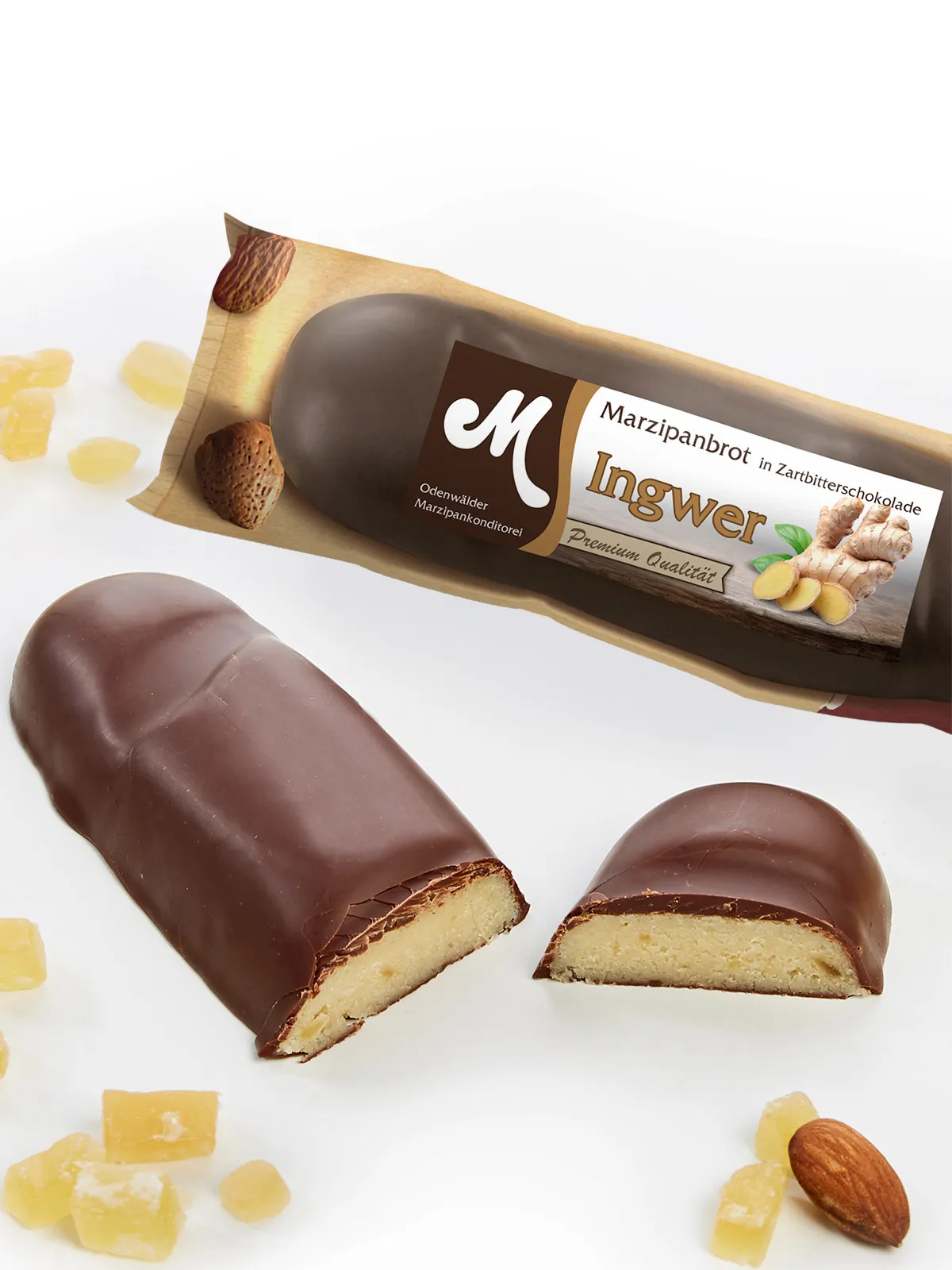 Ingwer-Marzipan-Brot
