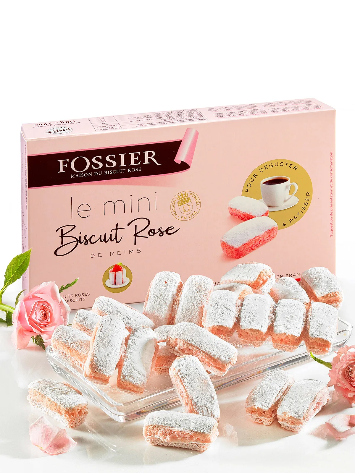 Rosa Mini-Biskuits