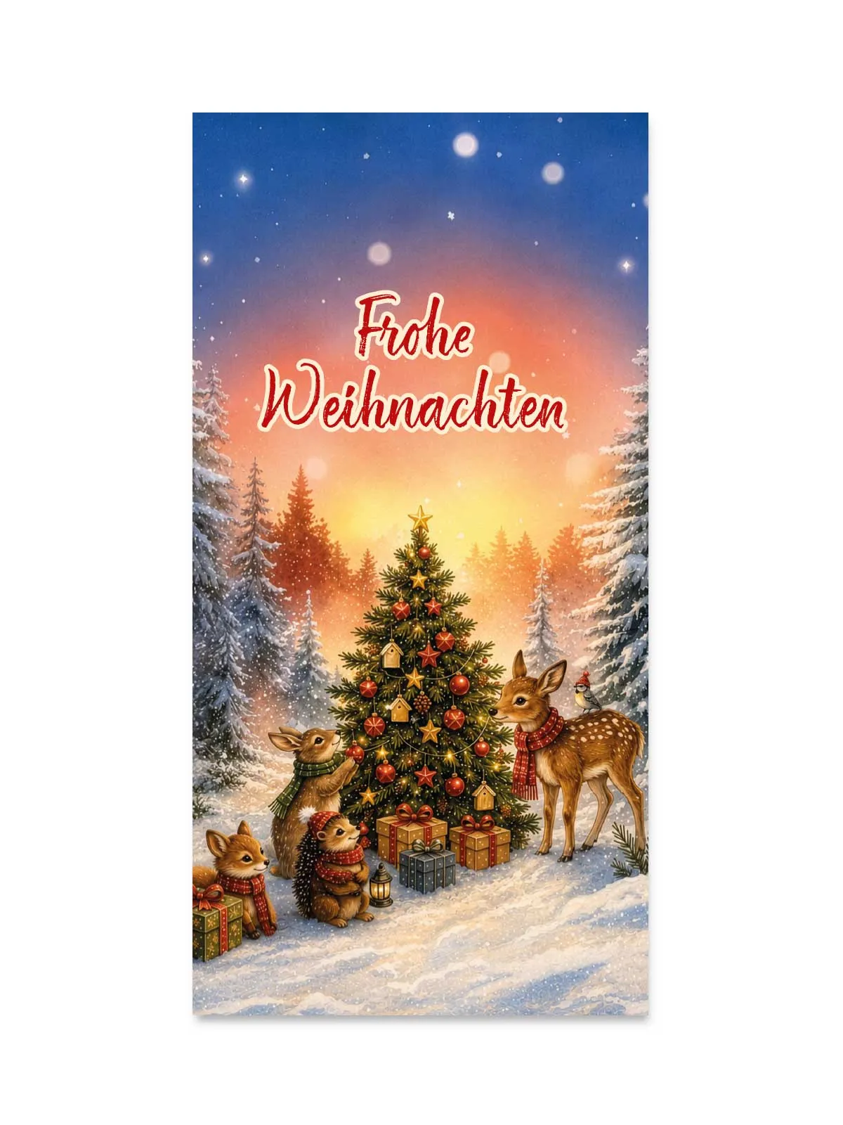 Grußkarte „Frohe Weihnachten“