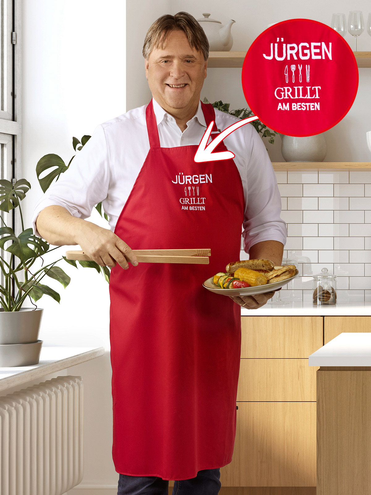 Grill-Schürze, personalisierbar