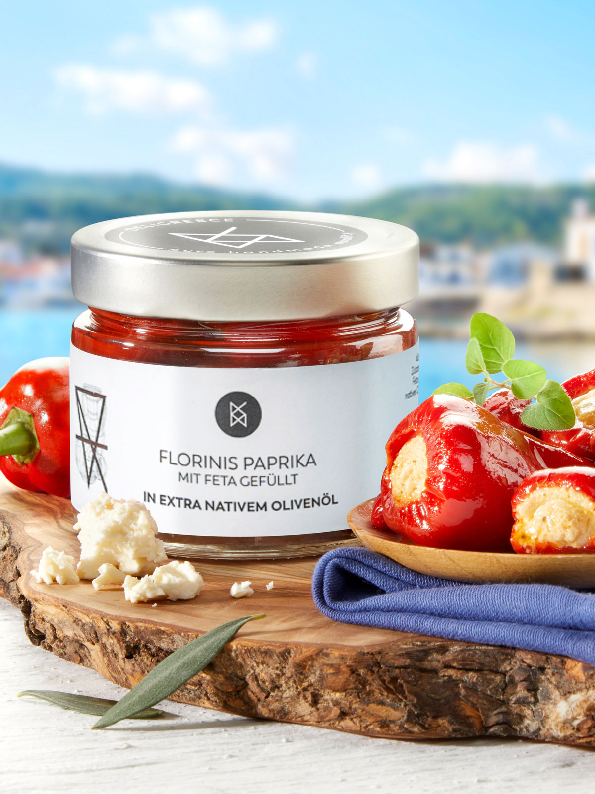 Paprika mit Feta