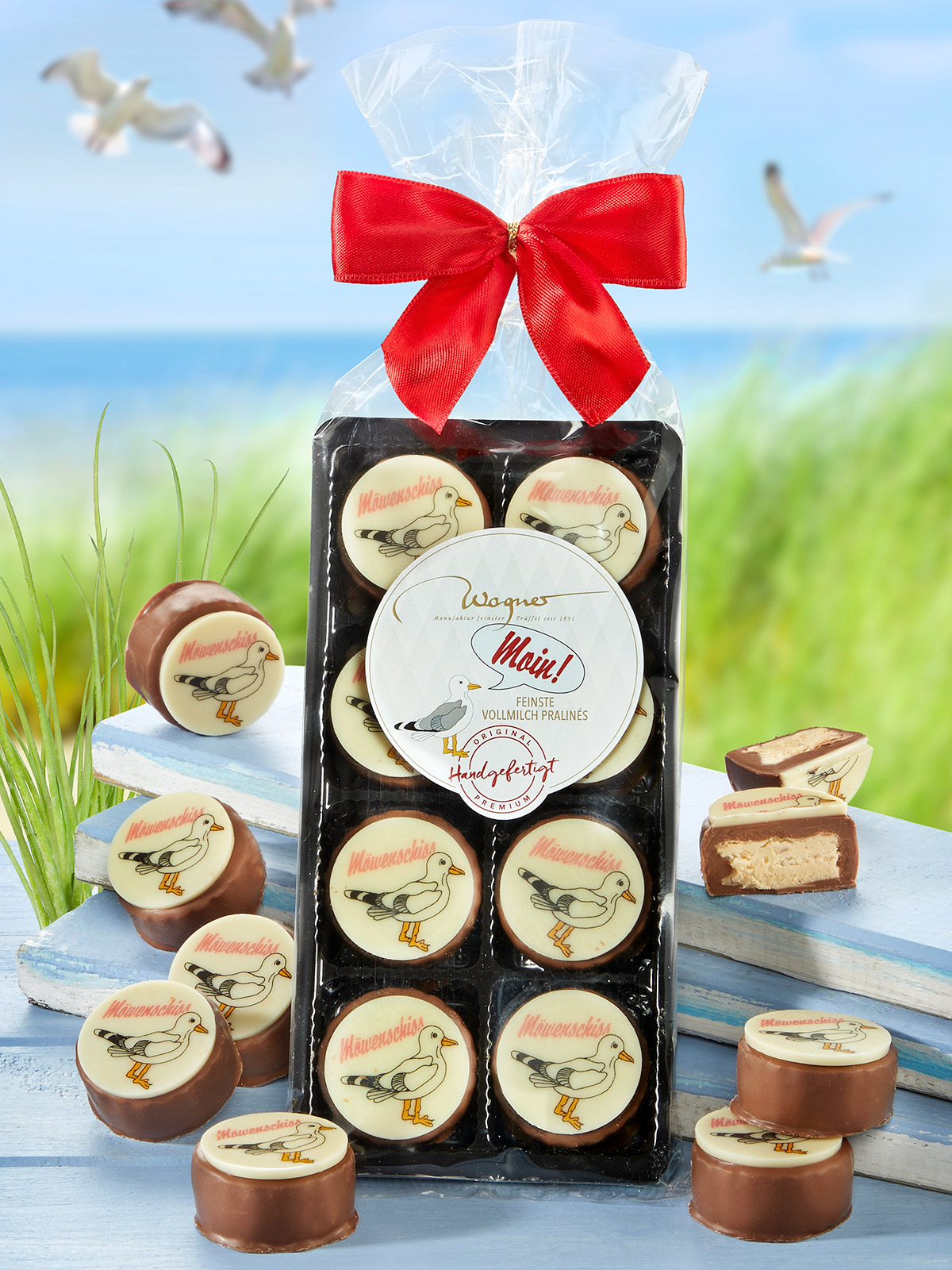 Premium-Pralinen „Möwenschiss“
